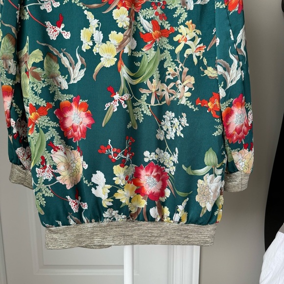 BEULAH STYLE Floral Bomber Jacket - Picture 8 of 8